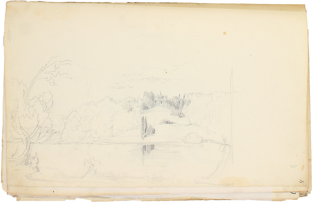 Штернберг Василий Иванович. Альбом рисунков с пейзажами, портретами и набросками 